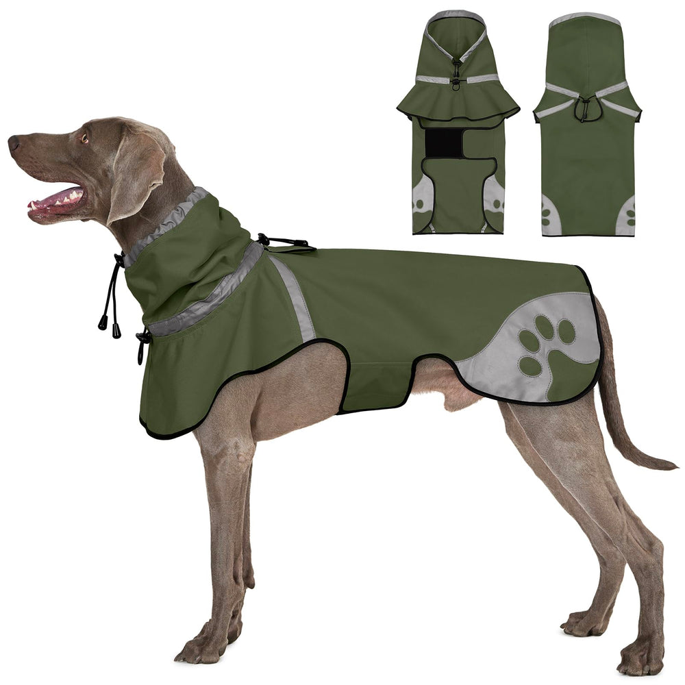 Ayaseen chubasquero para perro mediano, talla M, protección contra lluvia en paseos
