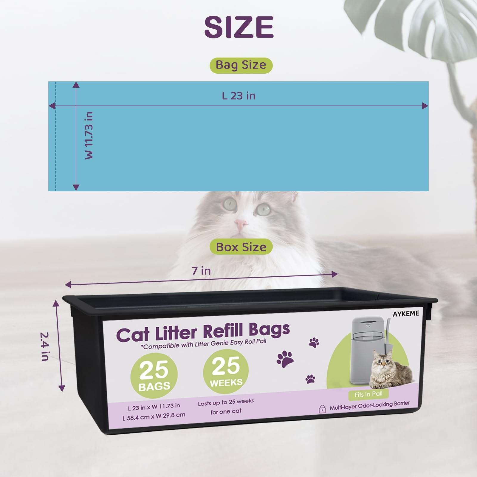 AYKEME aviso no compatible con Diaper Genie Signature Easy Roll