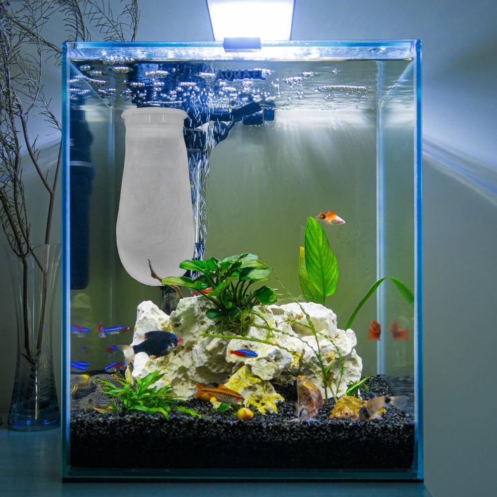 AYWFEY filtro de anillo 200 micras ayuda a capturar residuos y comida en el acuario