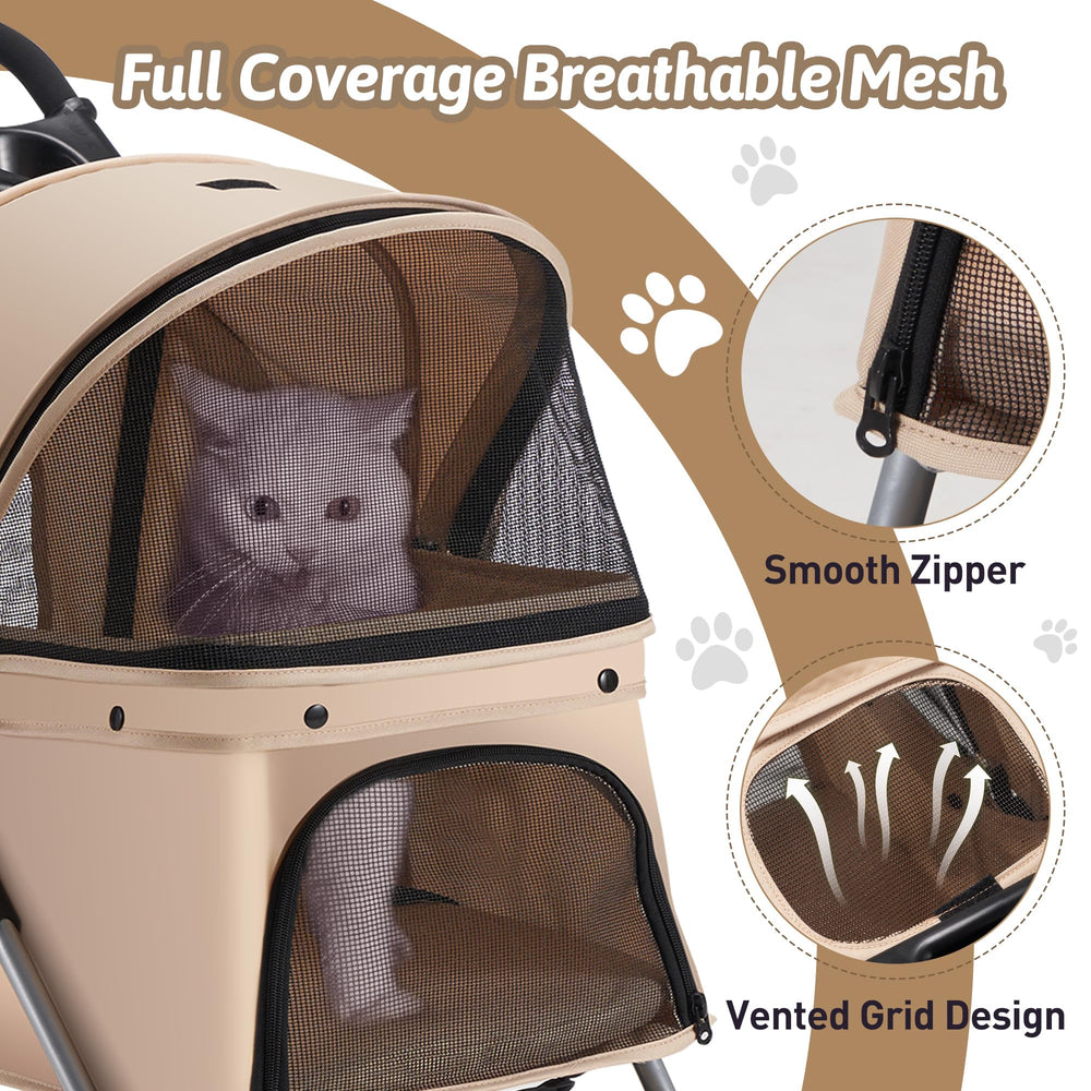 Azaeahom Carrito Mascota Almohadilla Confort, mayor comodidad para la mascota.
