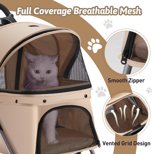 Azaeahom Carrito Mascota Almohadilla Confort, mayor comodidad para la mascota.