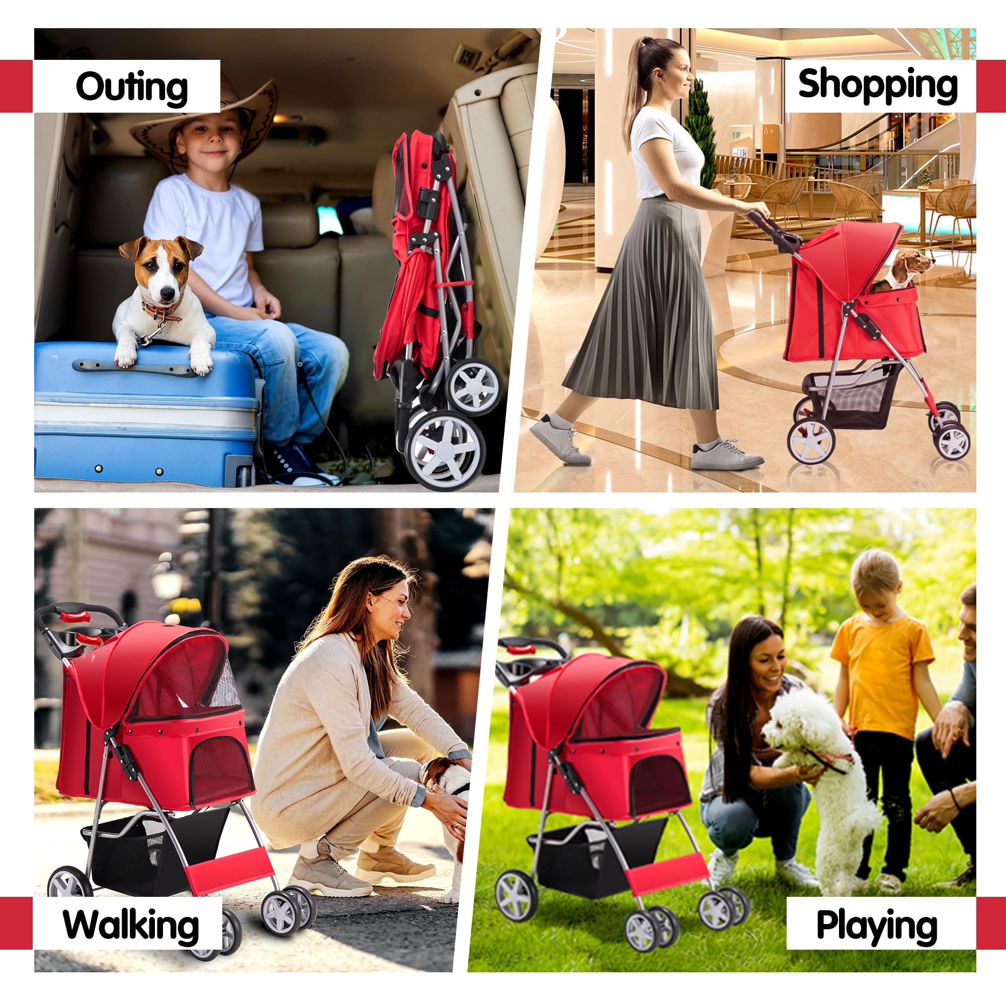 Azaeahom Exterior lavable para limpieza rápida tras paseos.