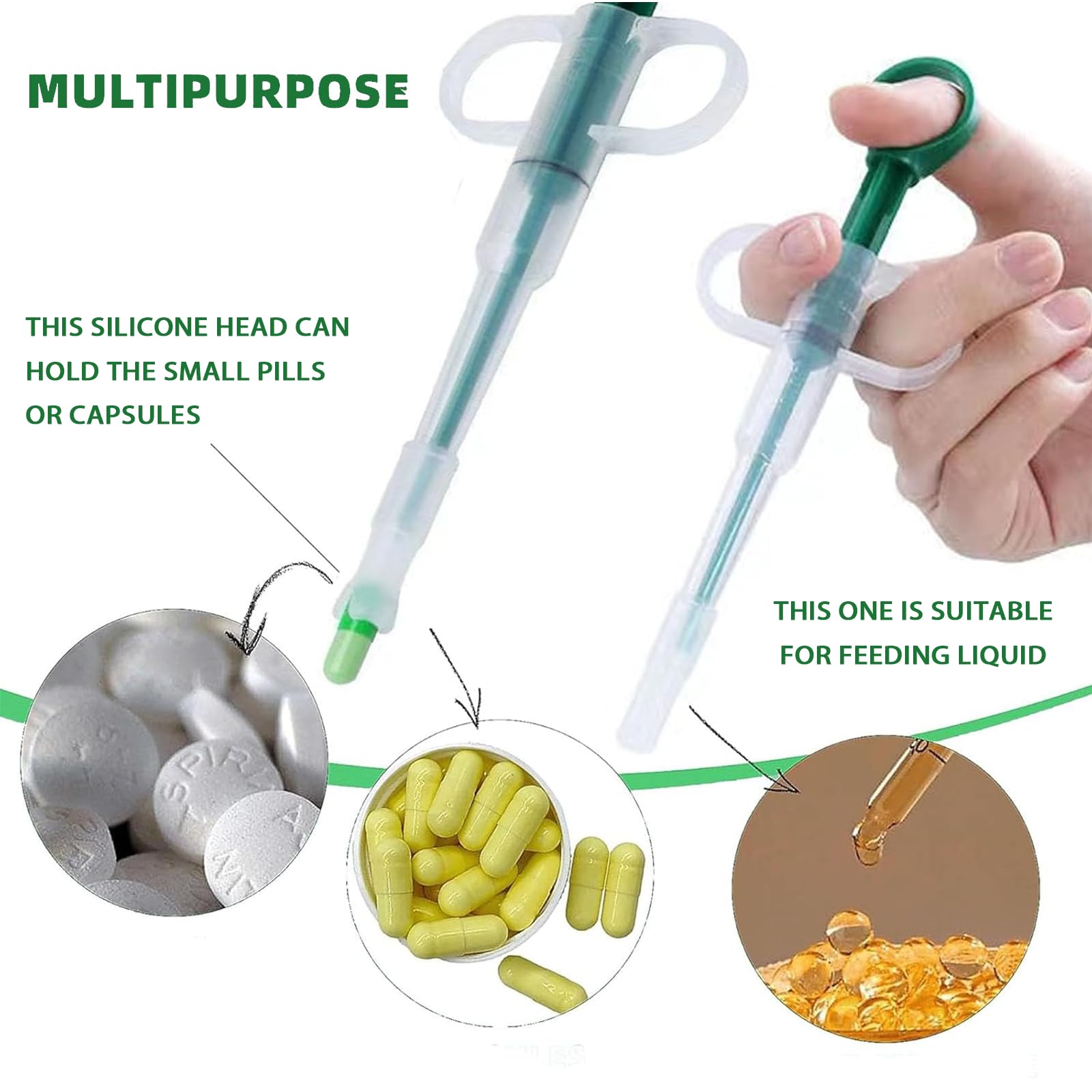 AZOFFYIU kit de jeringas 10 ml, 5 ml y 1 ml con lanzador para dosis controladas