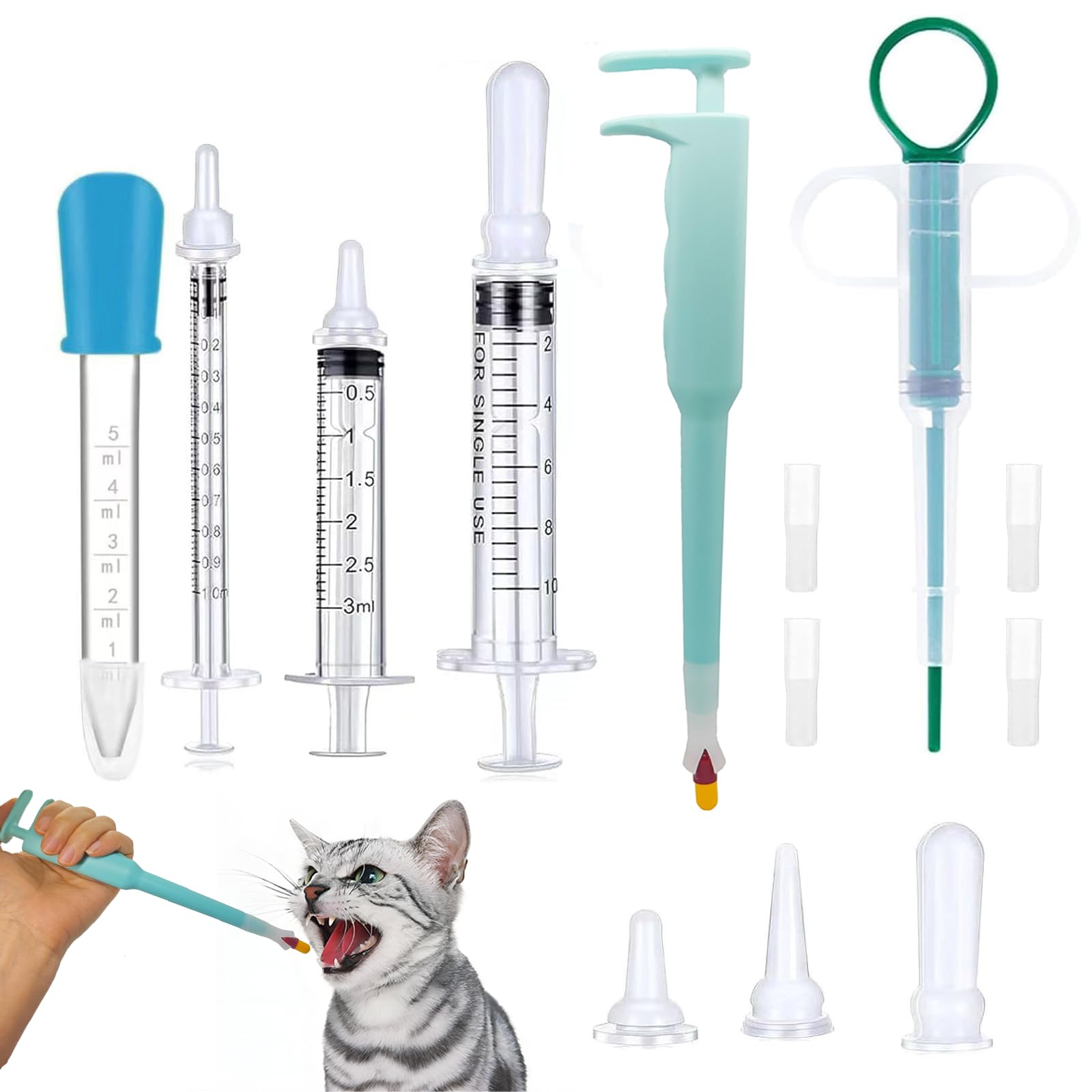 AZOFFYIU lanzador de píldoras para gato facilita administrar medicinas con precisión