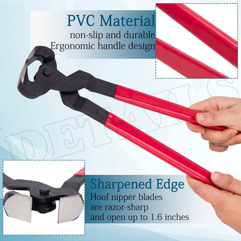 AZUNYYDS Corta-pezuñas 14 pulgadas mango de PVC antideslizante para mayor seguridad