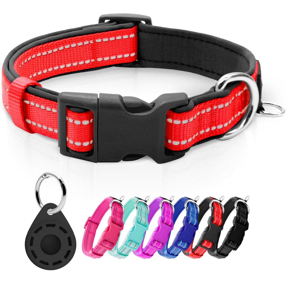 Collar Azuza con soporte etiqueta inteligente para localización segura.