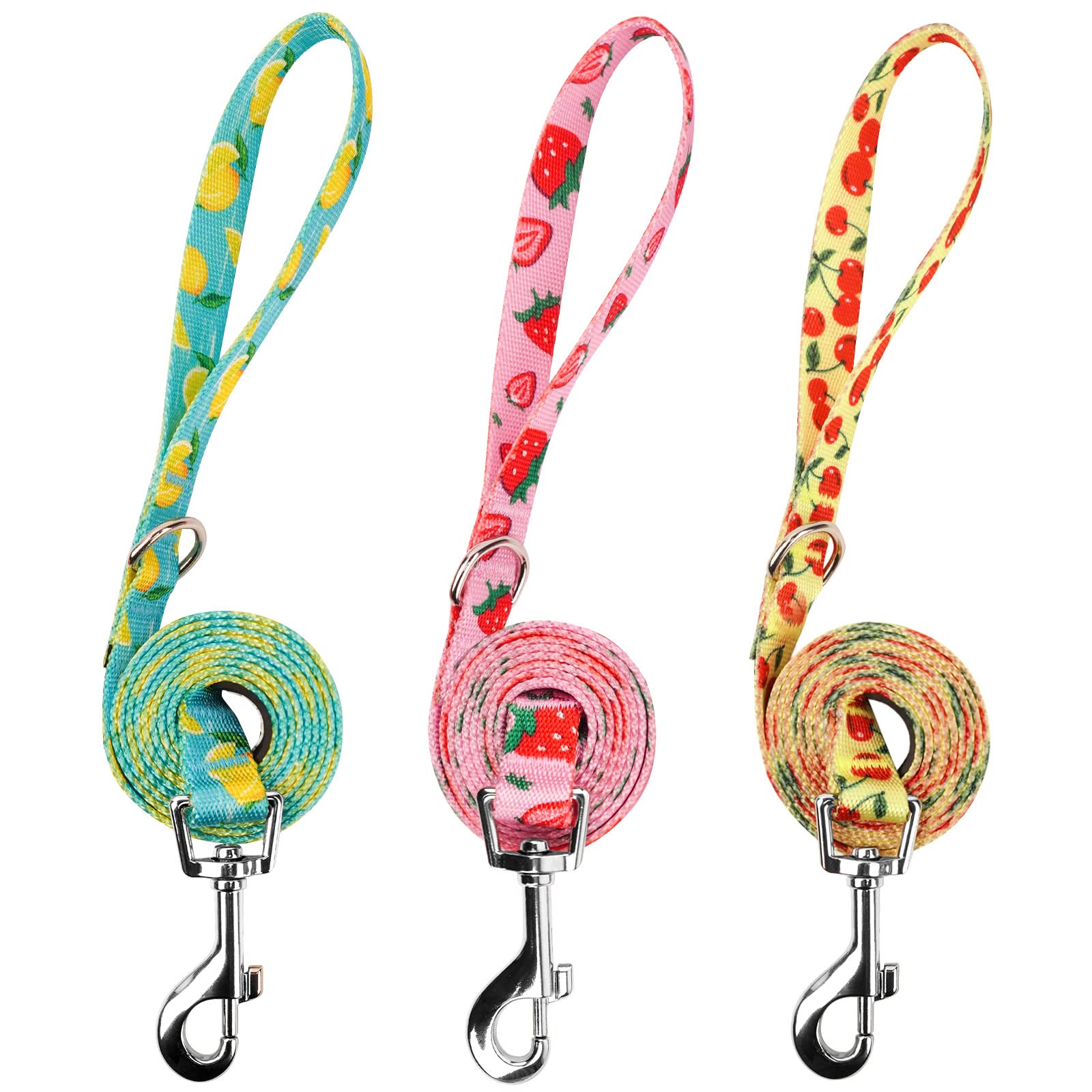 Correa Azuza con diseño de fresa, ideal para paseos con estilo y confort