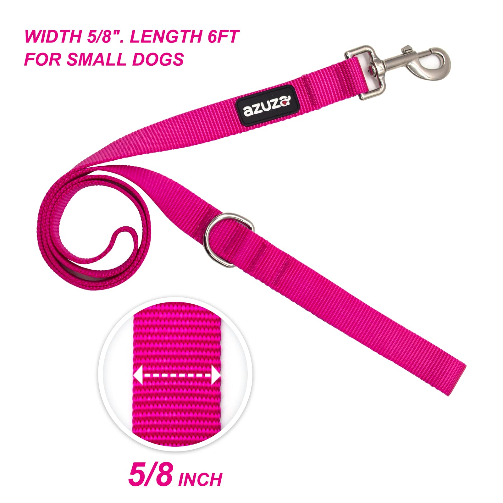 Correa azuza morada de nylon con durabilidad para caminatas diarias.