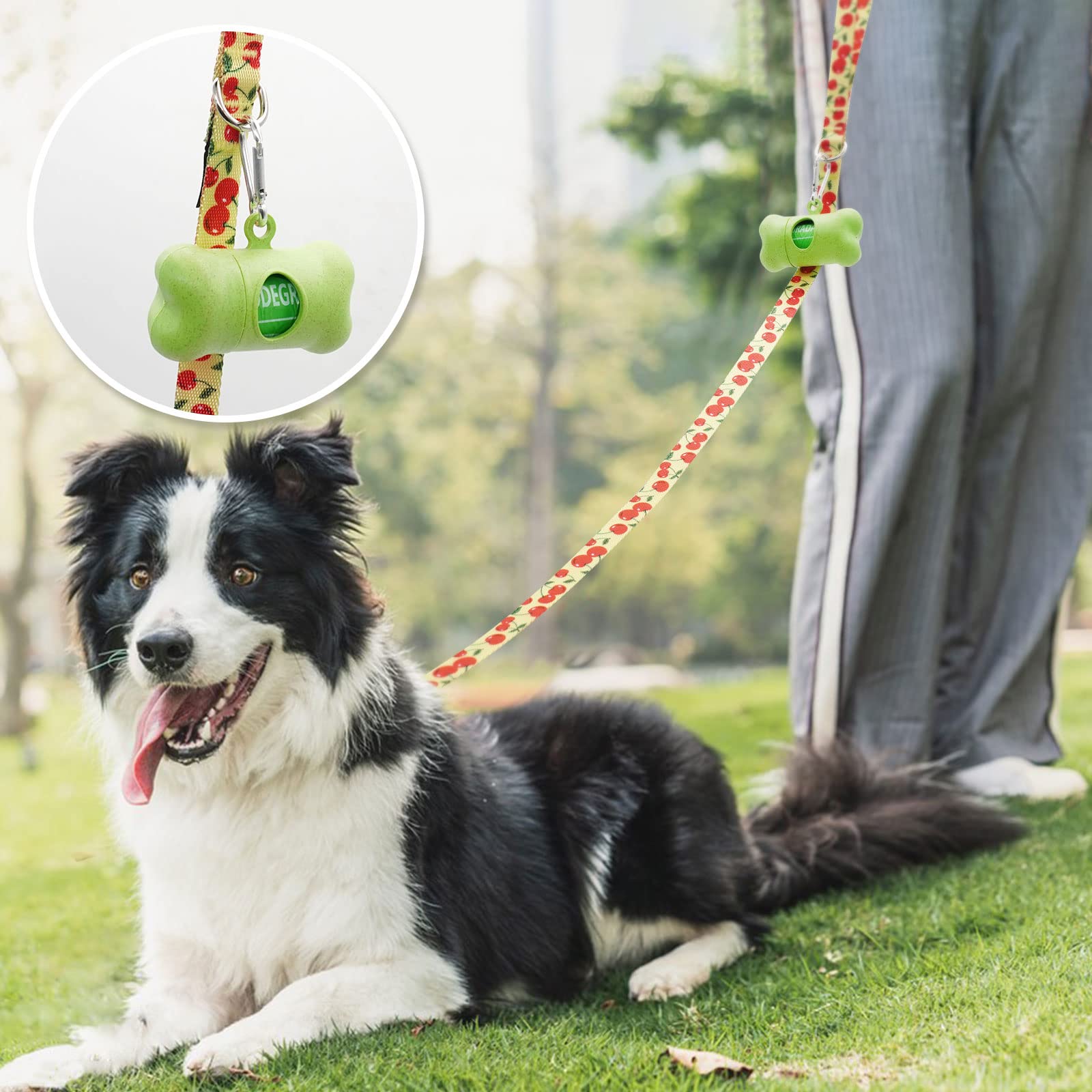 Detalle de nylon resistente de Azuza, duradero y cómodo para perros