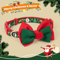 Lazo navideño rojo-verde removible de azuza, perfecto para cambiar estilos