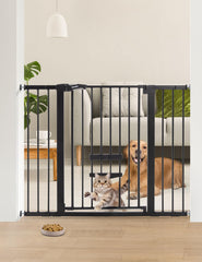 BABELIO barrera bebe 36 pulgadas para puertas y escaleras, seguridad para niños.