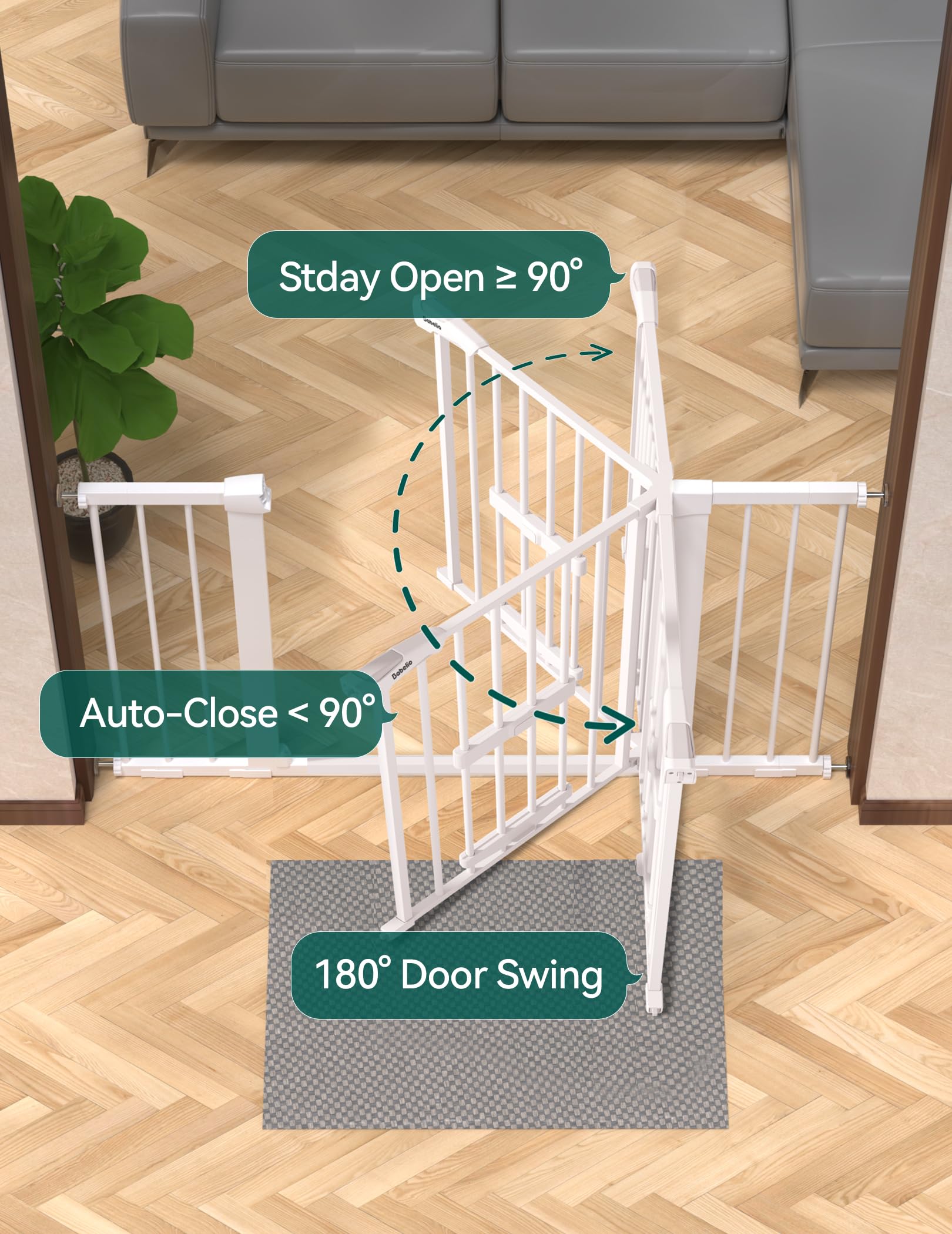 BABELIO extension kit increases width for stairs and doorways.