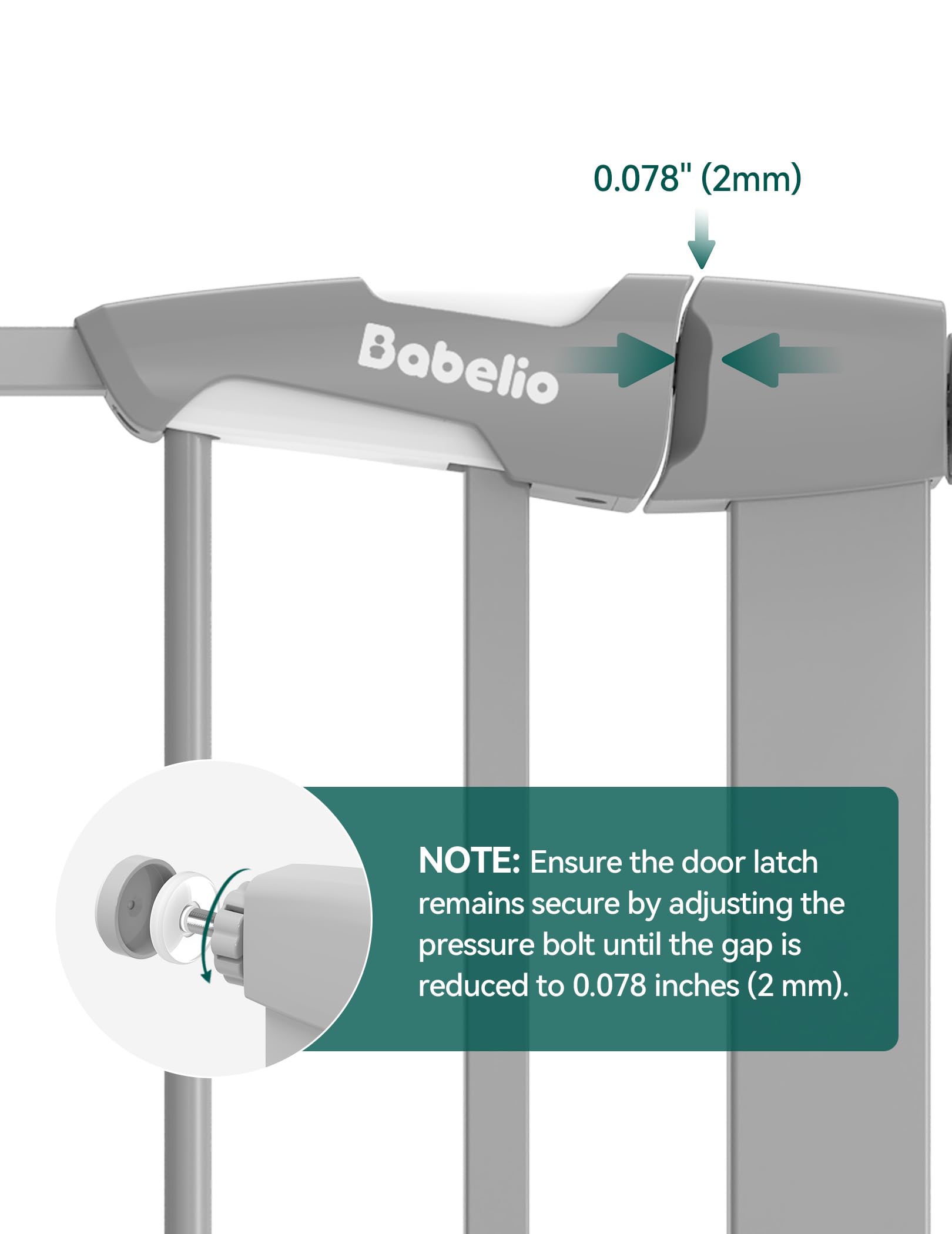 BABELIO: contenido del paquete con accesorios de montaje y tornillos.