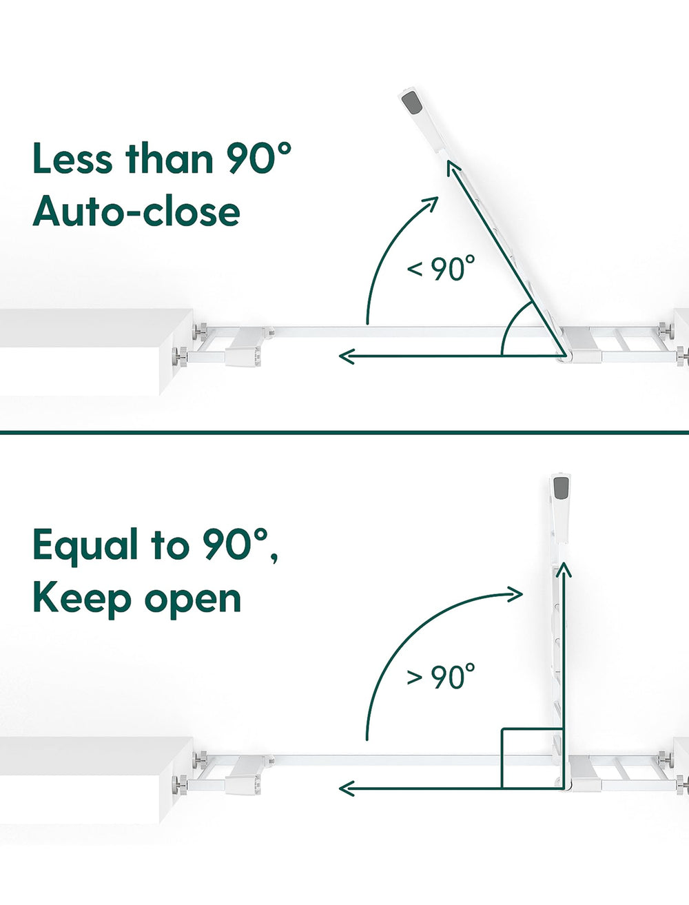 BABELIO pressure-mount kit enables quick, wall-safe setup.