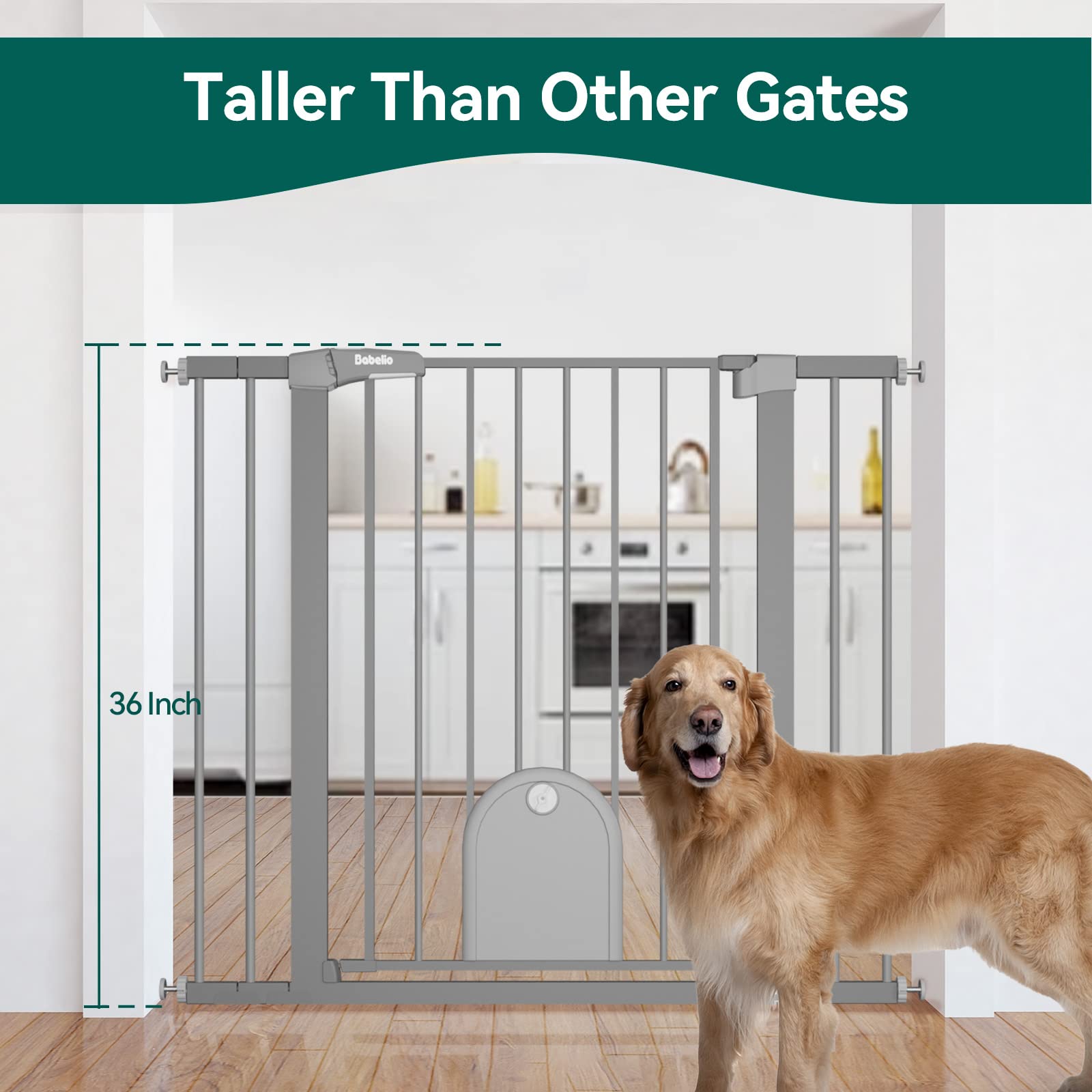 BABELIO puerta pequeña para mascotas de 7.5x7 pulgadas para gatos.