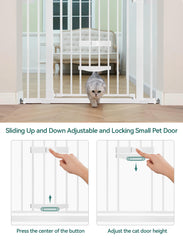 BABELIO steel gate offers durable protection up to 210 lbs.