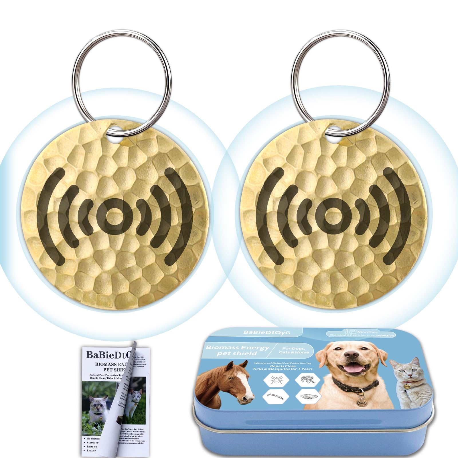 BabieDtOyG collar-repelente-natural-perro-gato, protección segura en paseos diarios.