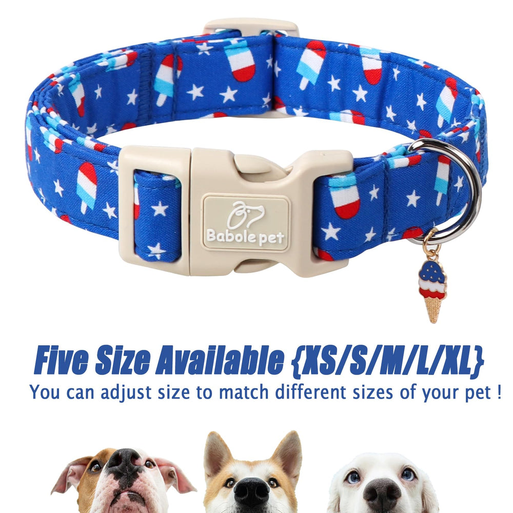 Collar Babole Pet con adorno decorativo, ideal para fotos.