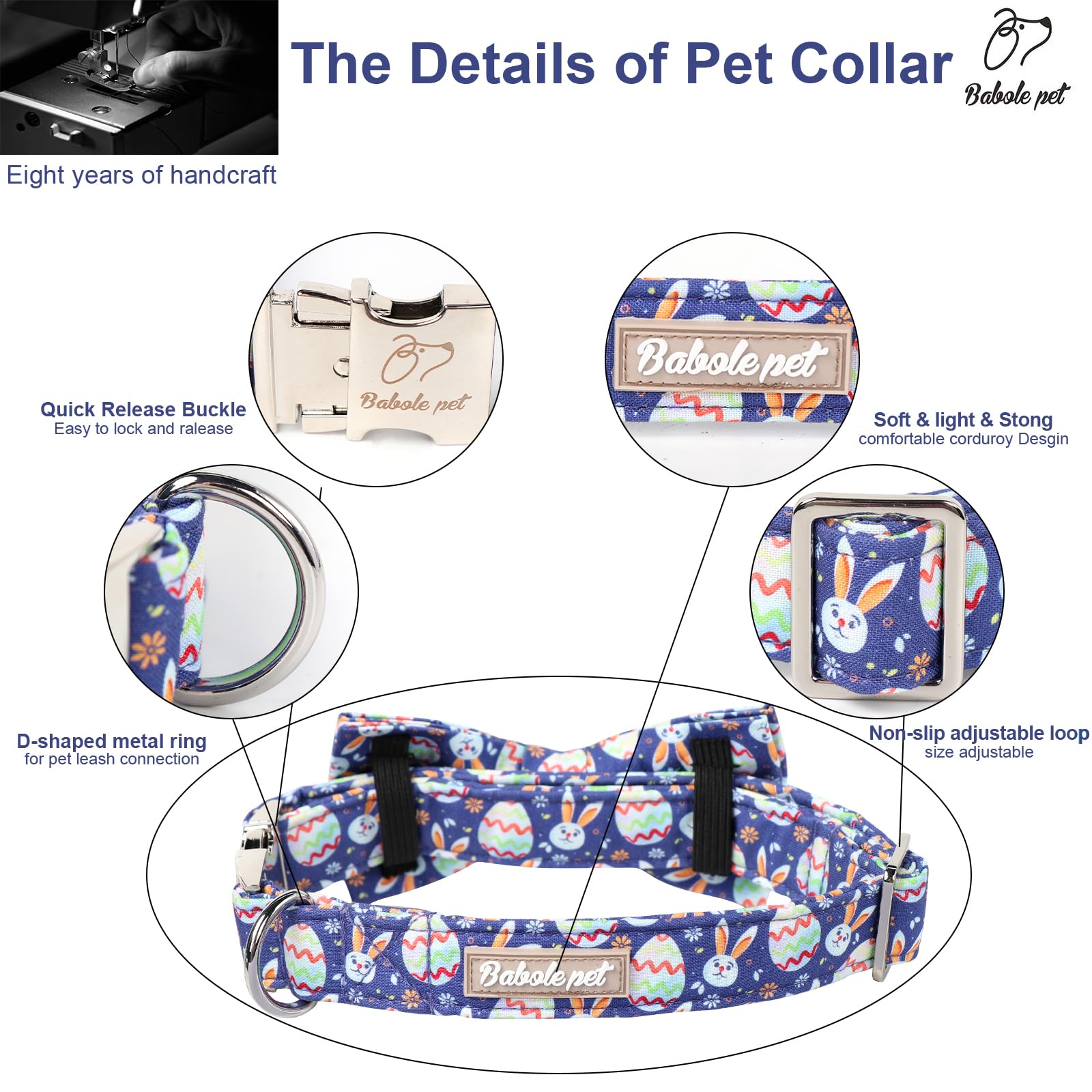 Babole Pet collar-ajuste-medio ajuste cómodo para perros medianos