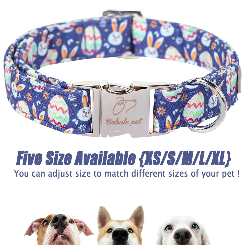Collar de algodón suave Babole Pet, apto para piel sensible.