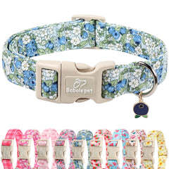 Babole Pet collar con patrón arándano en la frente, ideal para paseos con estilo