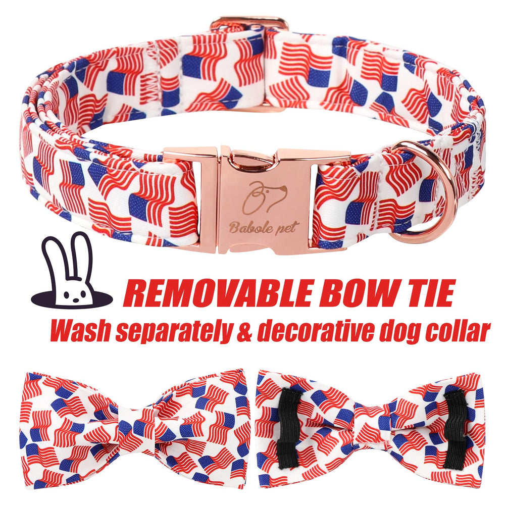Diseño de bandera para días festivos de Babole Pet, ideal para salidas.