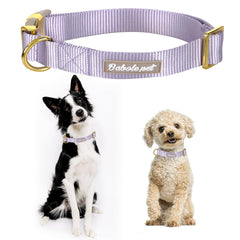 Hebilla metalica segura en collar Babole Pet para mayor durabilidad.
