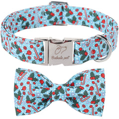 Babole Pet collar navideño con lazo, ideal para fotos festivas
