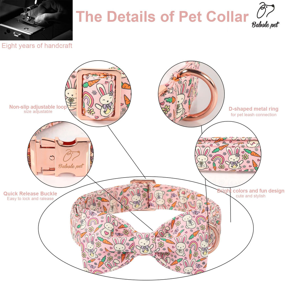 Anilla D cromada en collar Babole Pet para mayor durabilidad