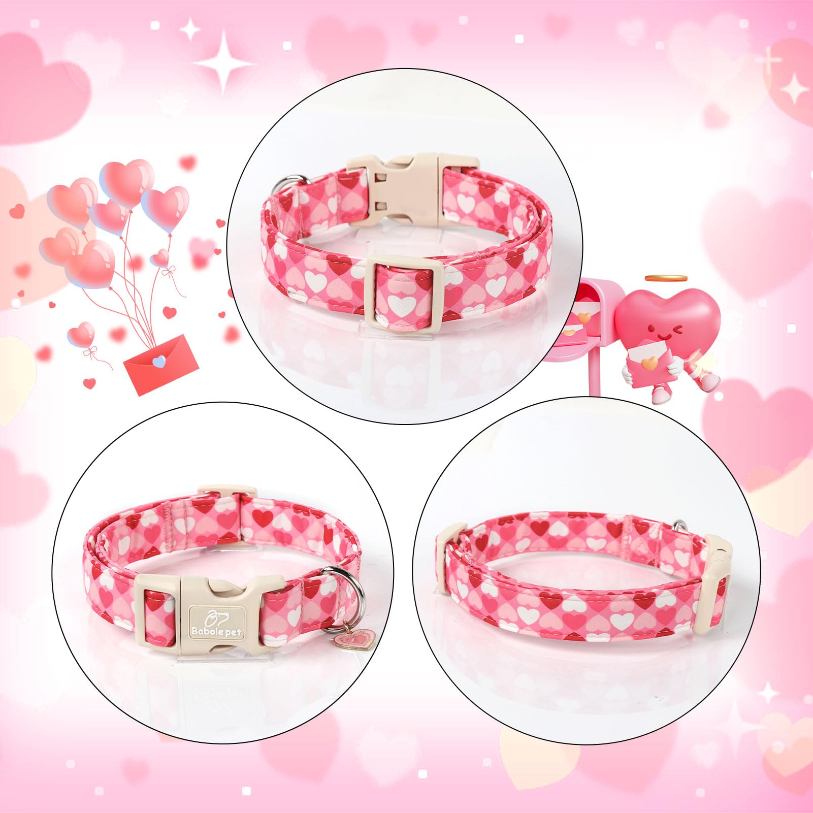 Babole Pet collar diseño ligero para caminatas largas