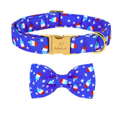 Collar Babole Pet con lazo patriótico para perros, ideal para fiestas y paseos