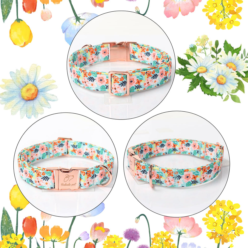 Tejido algodón-poliéster suave de Babole Pet, collar cómodo y duradero.