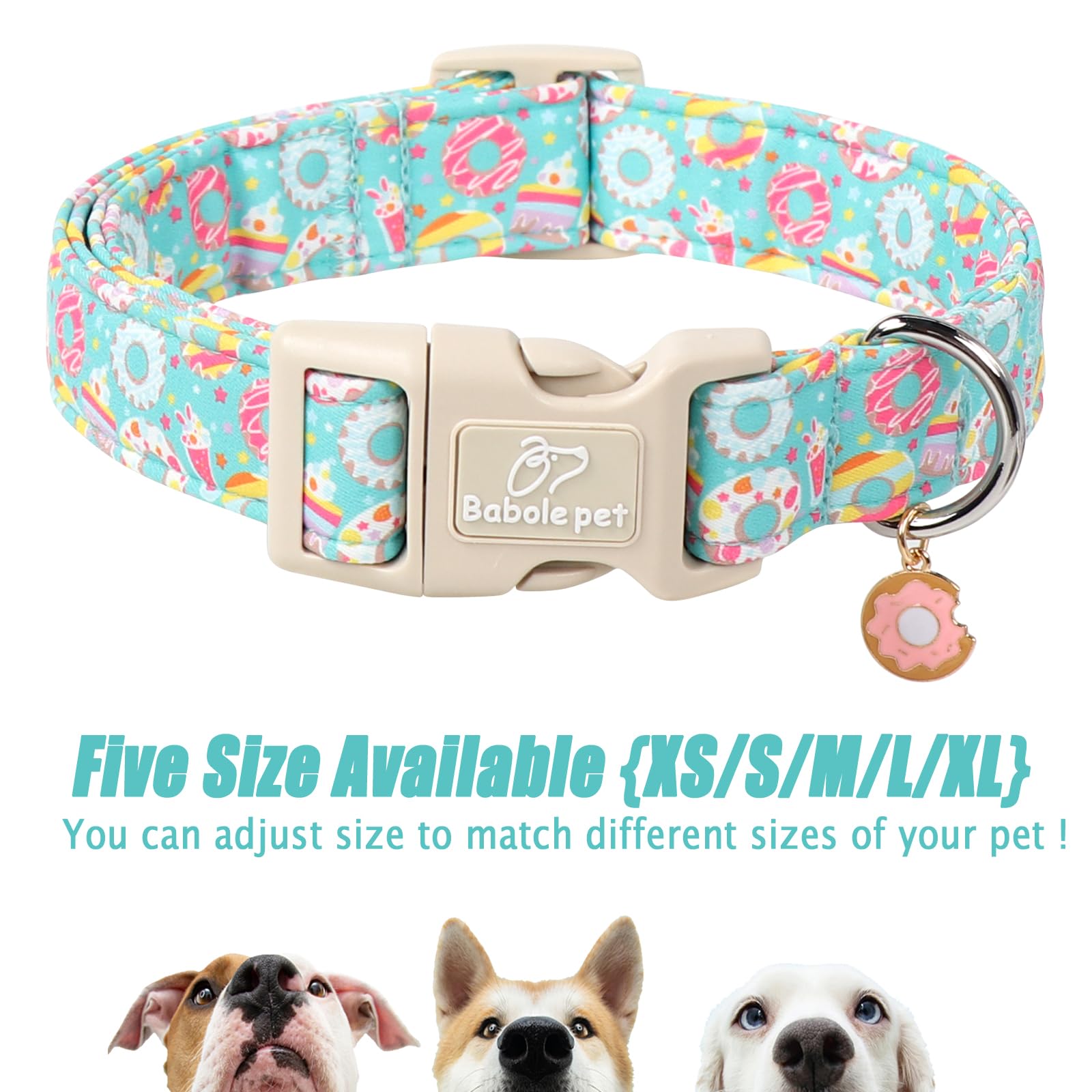 Collar Babole Pet con charm a juego ligero para estilo y momentos memorables