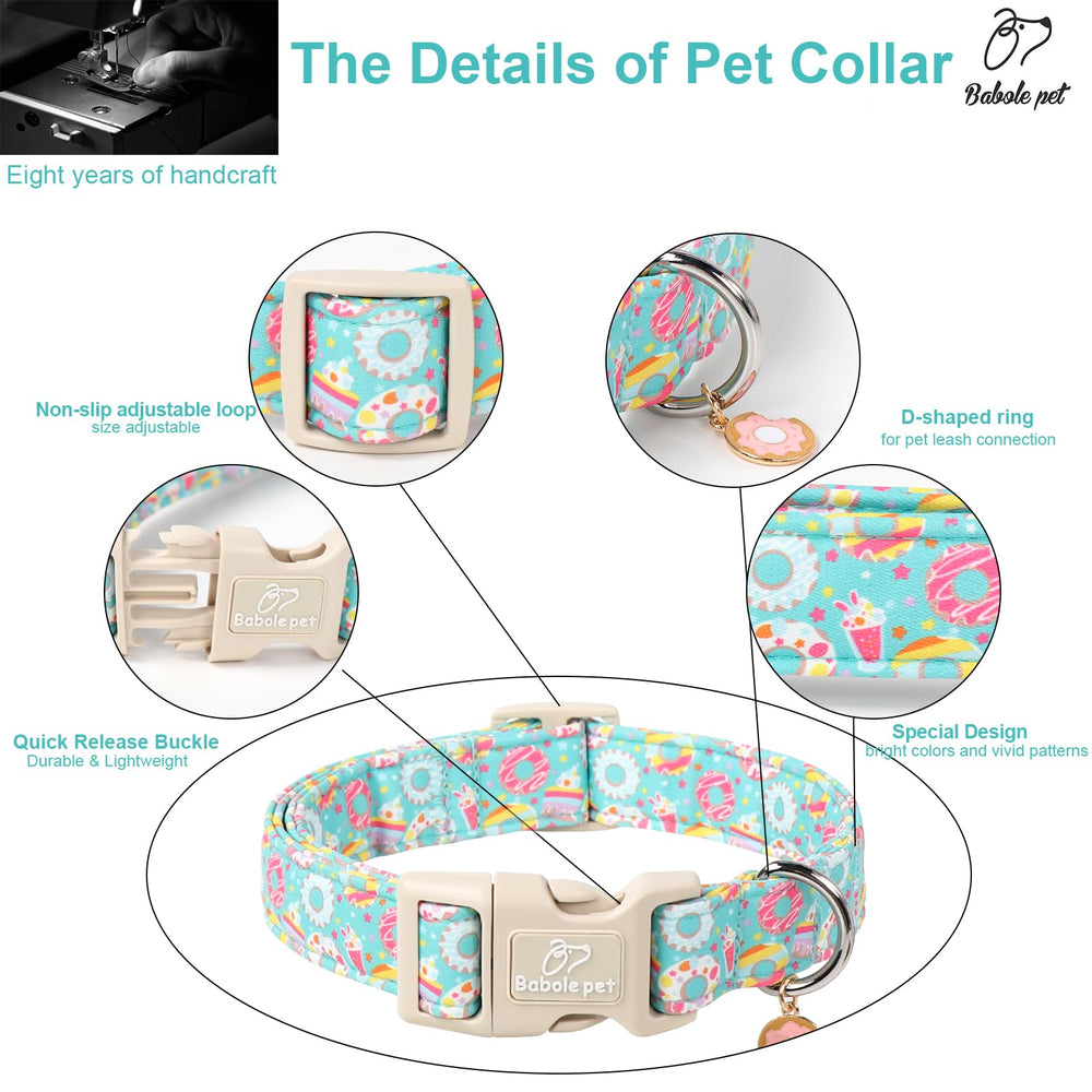 Collar Babole Pet veraniego con cierre rápido resistente y seguro