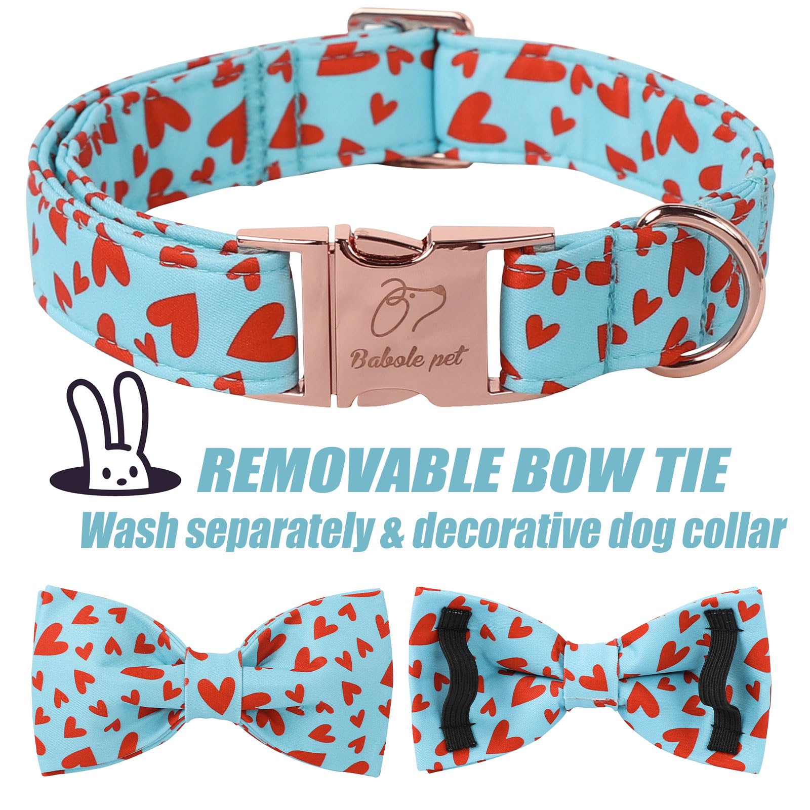 Tejido resistente a la abrasión del collar Babole Pet