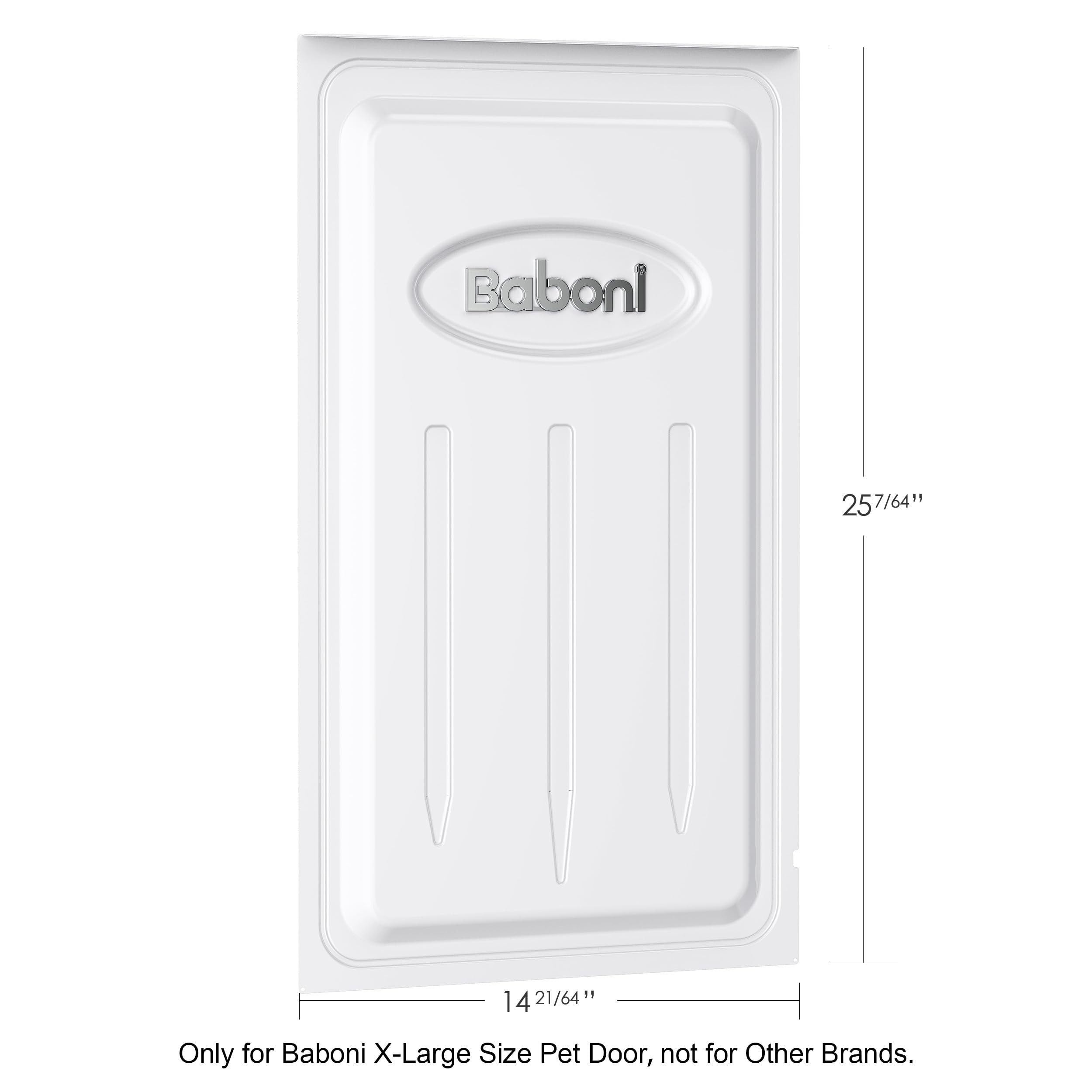 Baboni cubierta de metal para puerta de mascotas, resistente para uso diario en pared.