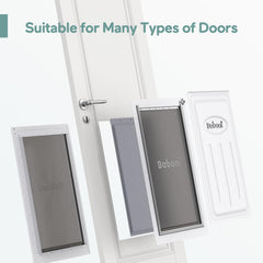 Baboni marco de acero y túnel telescópico, duradero y ajustable para puertas.