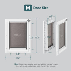 Baboni panel de metal con cierre para mayor seguridad