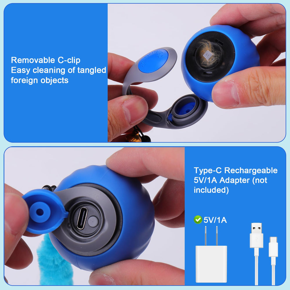 BABORUI bola-interactiva-gato-uso-interior ideal para mantener gatos entretenidos en casa.