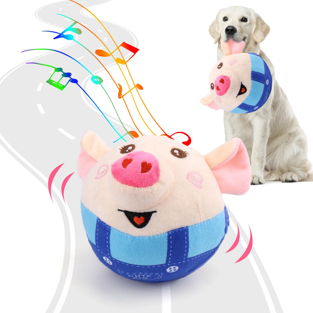 BABORUI Juguete interactivo de puerquito saltando para canalizar energía y mantener activo al perro