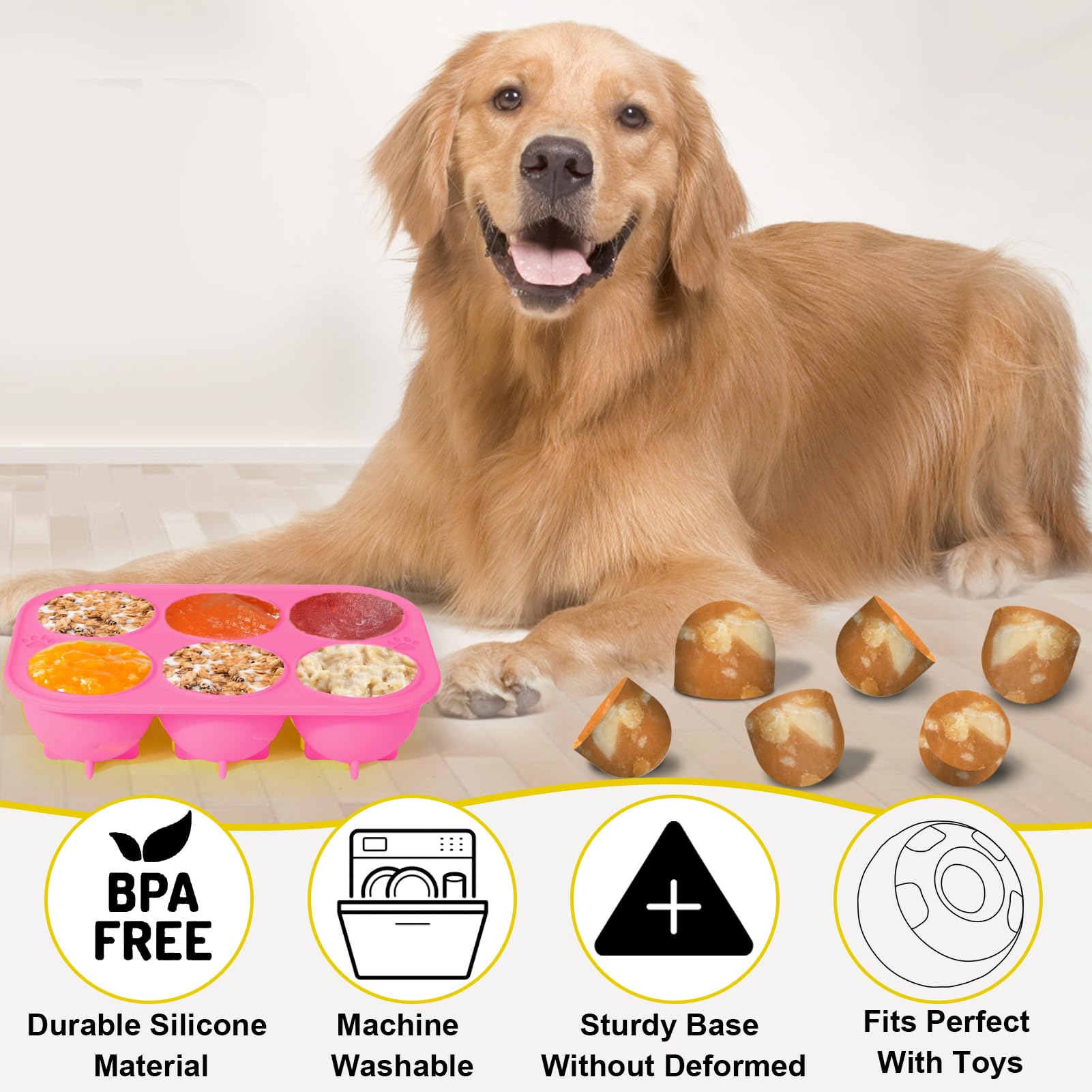 BABORUI desmoldado fácil de las paletas para perros.