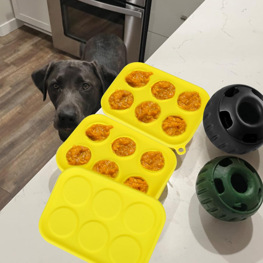 BABORUI rellenos posibles como mantequilla de maní y yogur para perros.