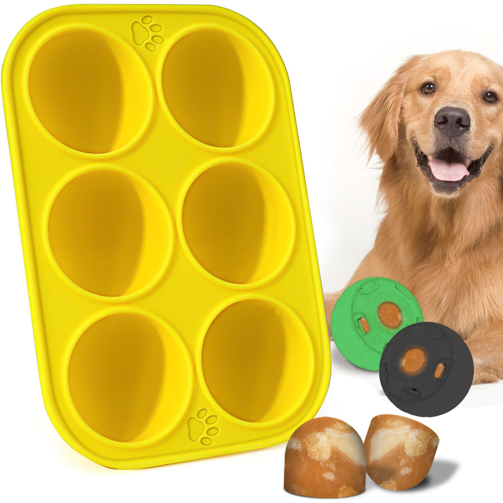 BABORUI molde silicona para perros con 6 cavidades, ideal para golosinas congeladas