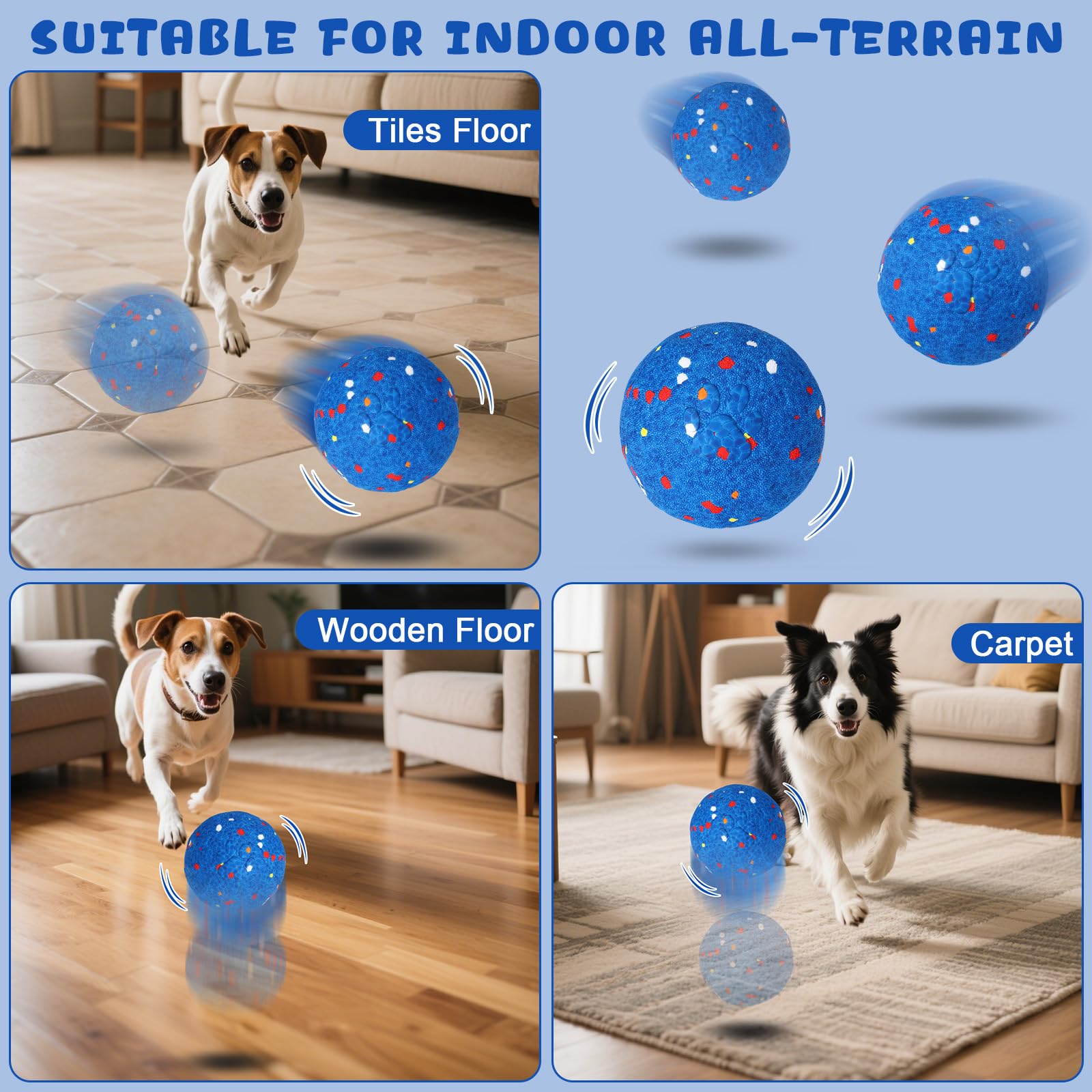 BABORUI Pelota de interacción automática juego continuo para tu perro.