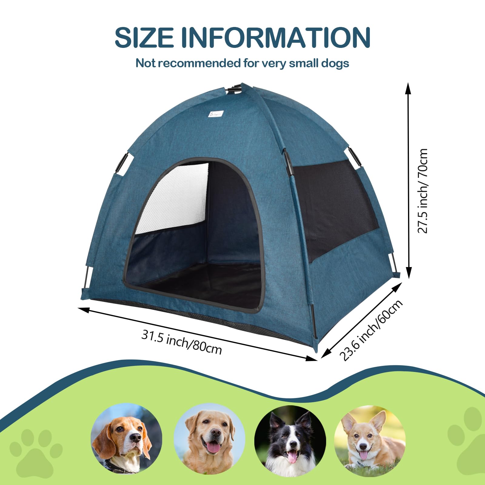 Nido Babyezz para mascotas, azul navy, refugio cómodo en casa