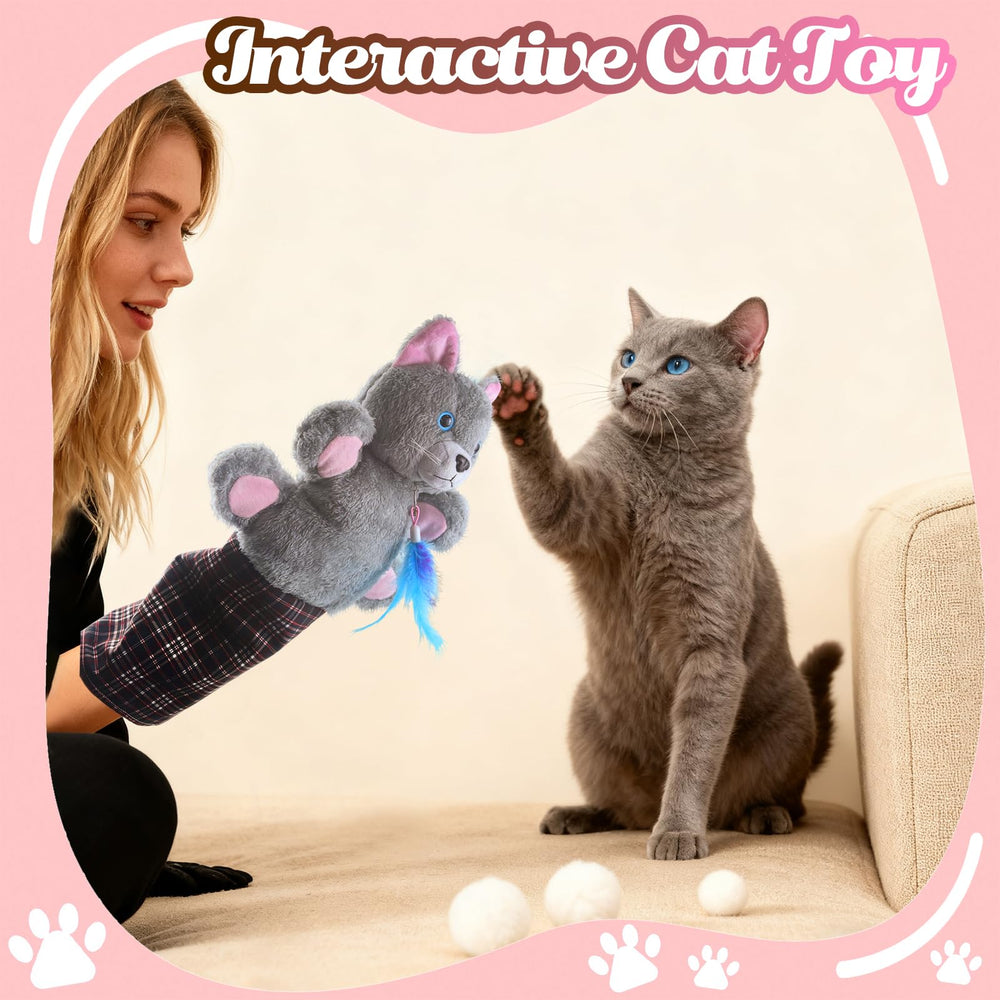 babyye guante con titere facilita sesiones divertidas y dinámicas con tu gato.