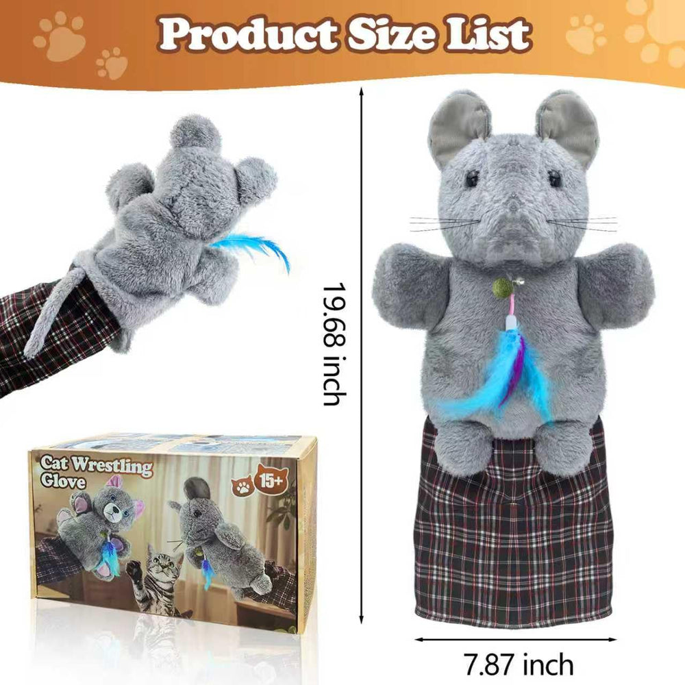Guante de peluche suave Babyye ideal para juego interactivo y cómodo.