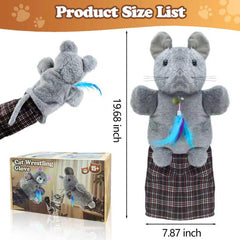 Guante de peluche suave Babyye ideal para juego interactivo y cómodo.