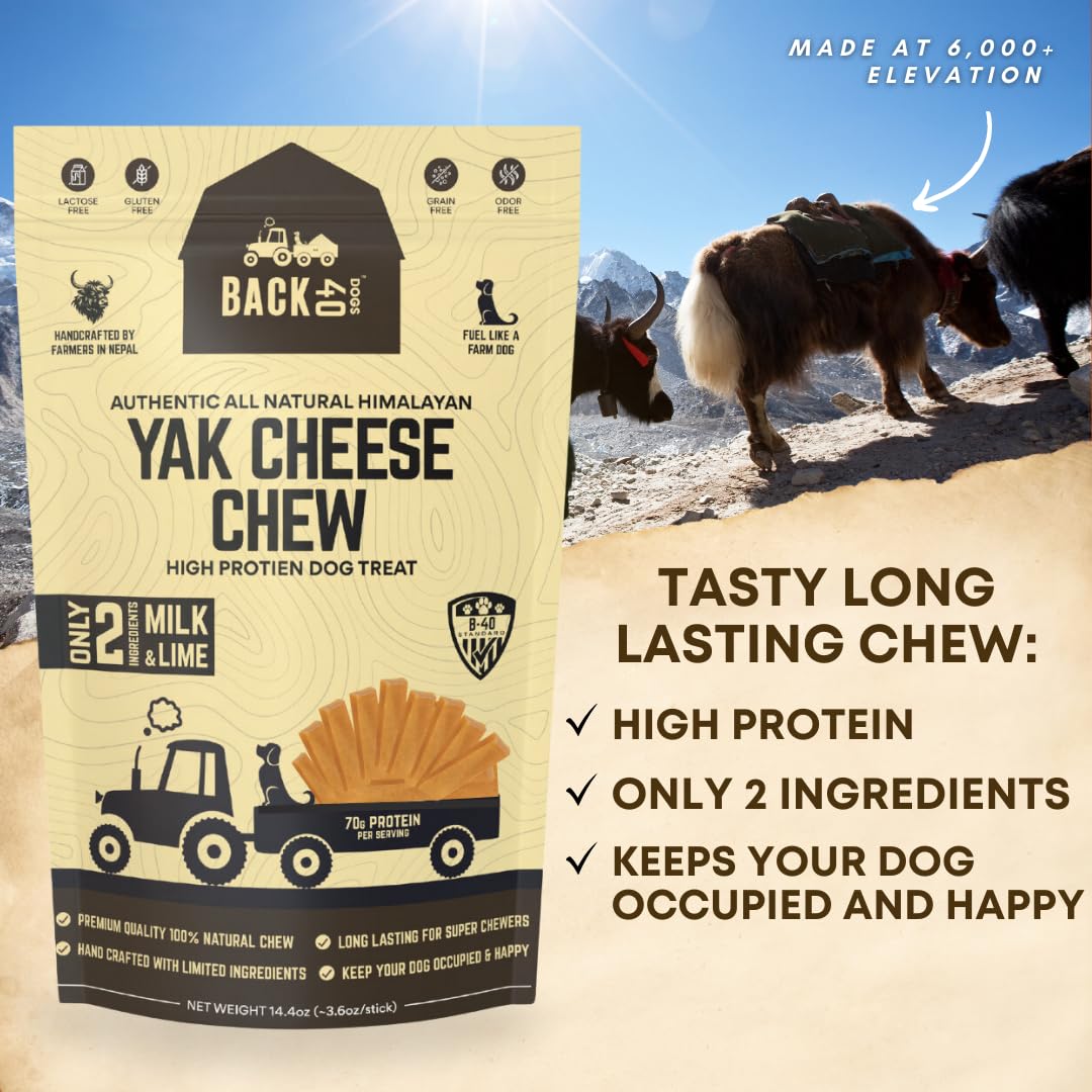 Back 40 Dogs Yak Cheese Himalaya: masticación larga para perros agresivos sin esfuerzo