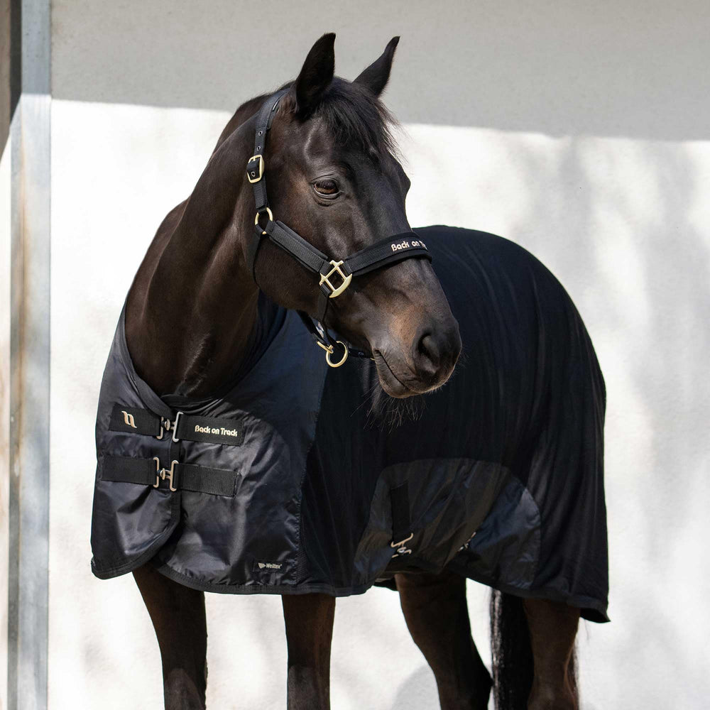 Back on Track Royal Malla para caballos: borde reforzado para capas y durabilidad.